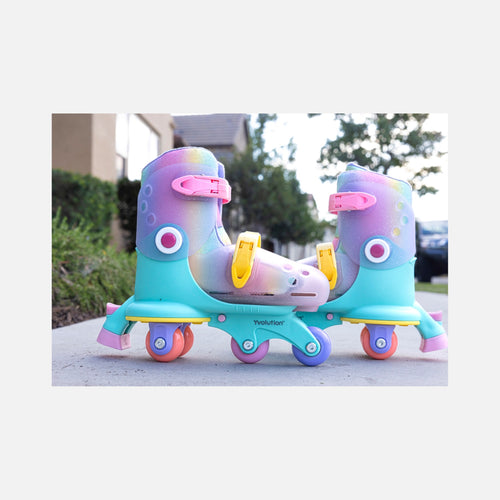 Yvolution - Twista Skates (30-34) - Rainbow - 4+
