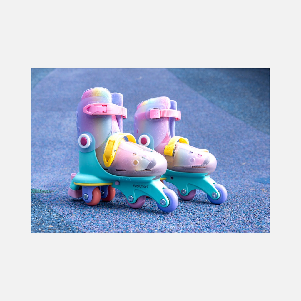 Yvolution - Twista Skates (30-34) - Regenboog - 4+