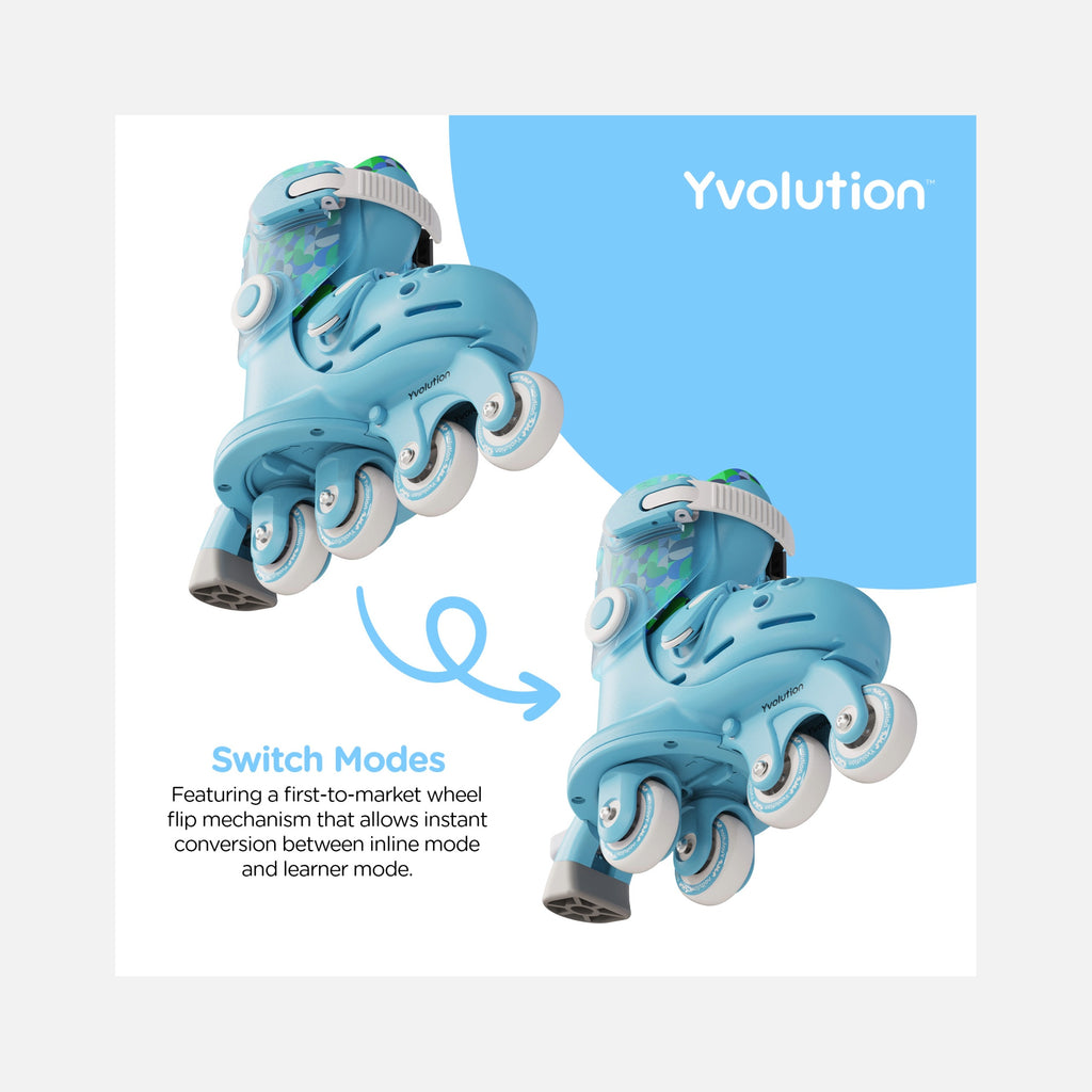 Yvolution – Twista Skates (23-28) – Bleu - 2+