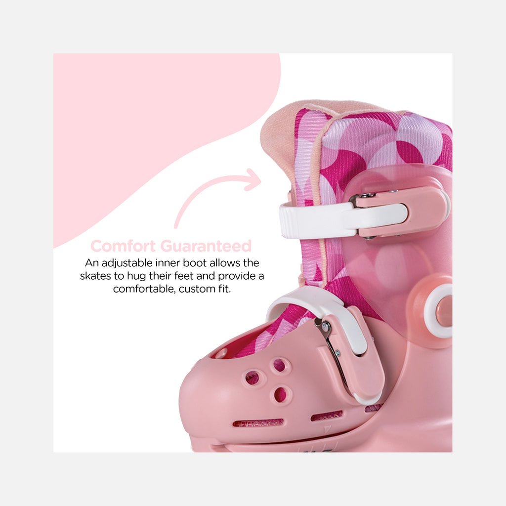 Yvolution – Twista Skates (30-34) – Rose - 4+