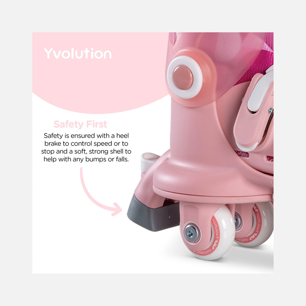 Yvolution – Twista Skates (30-34) – Rose - 4+