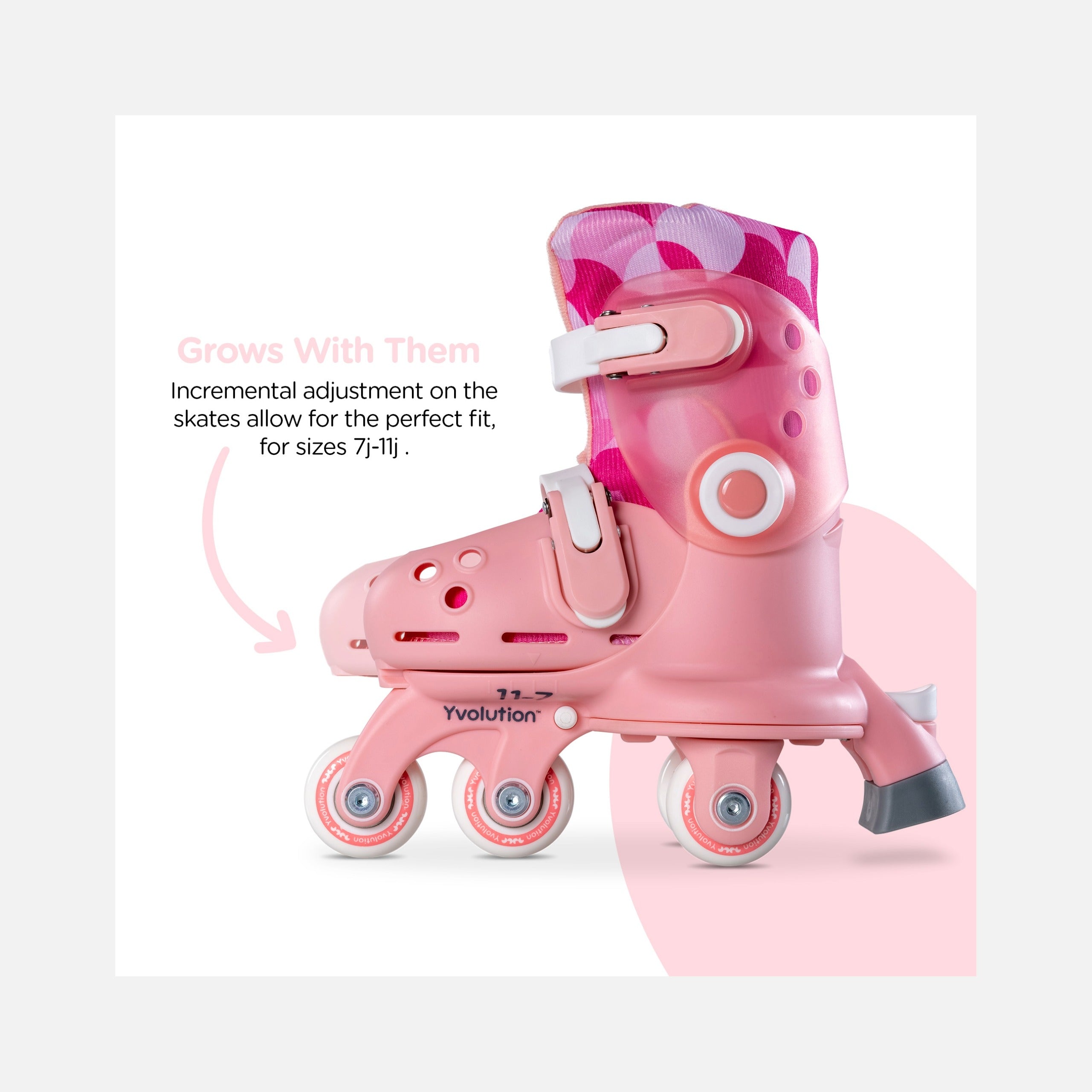 Yvolution – Twista Skates (30-34) – Rose - 4+