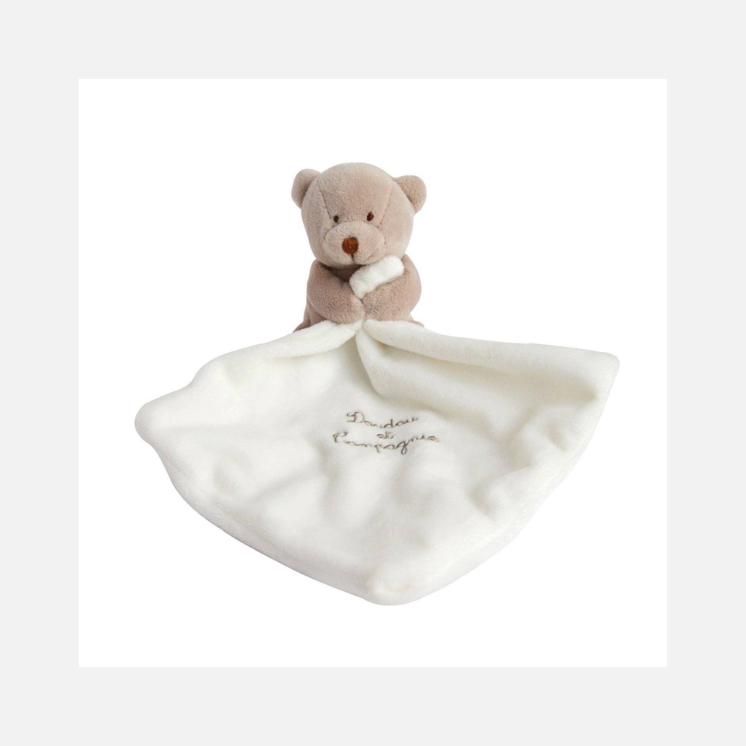 Doudou et Compagnie - Knuffeldoekje - Teddybeer - 10 cm - 0m+