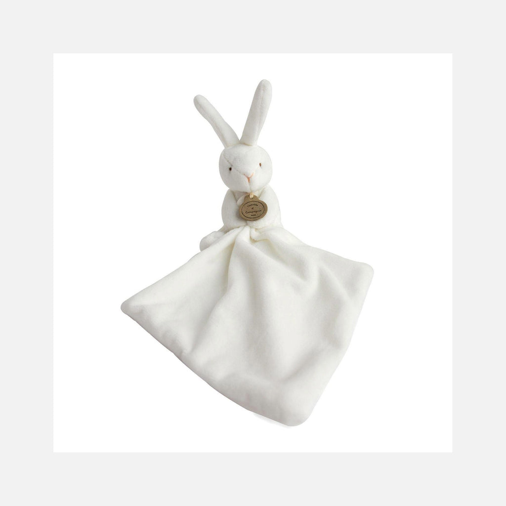 Doudou et Compagnie - Doudou Lapin Mouchoir - 10 cm - Boite fleur - 0m+