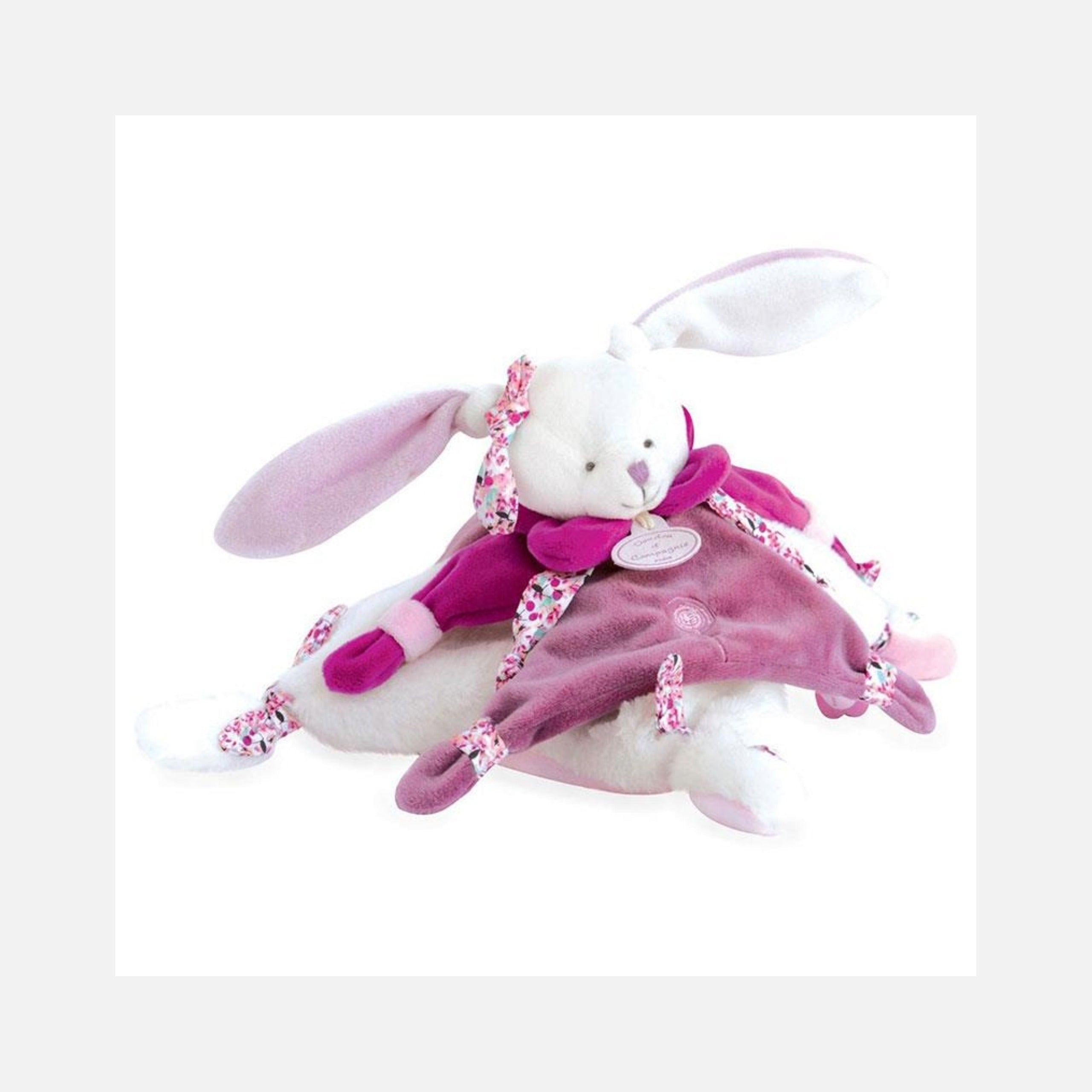 Doudou et Compagnie - Doudou Cerise het roze konijn - 27 cm - 0m+