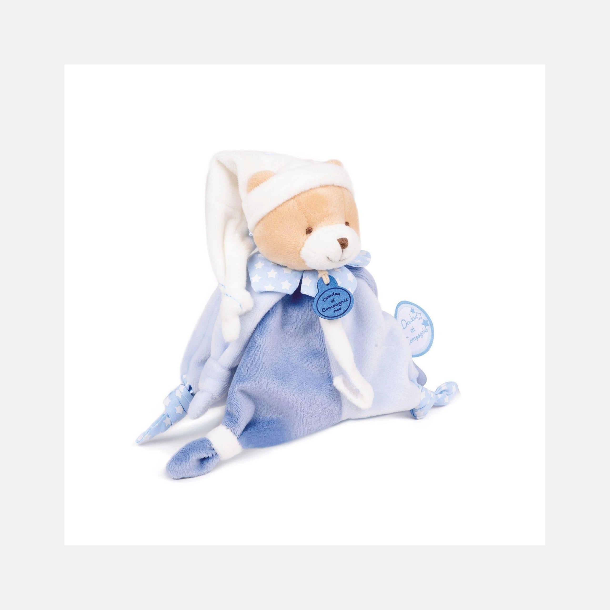Doudou et Compagnie - Doudou Ours Petit Chou avec attache sucette - 17 cm - 0m+