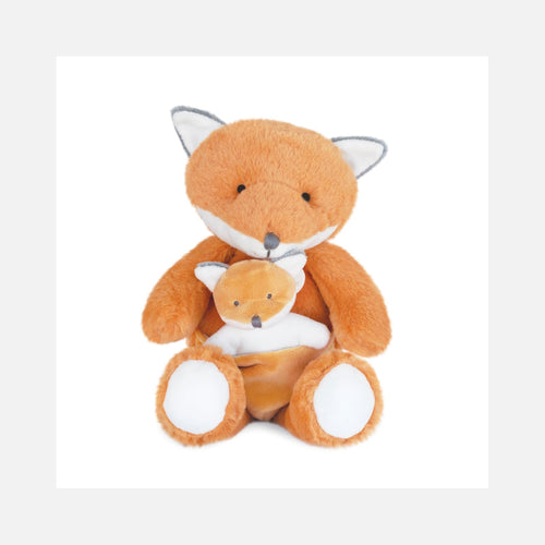 Doudou et Compagnie - Knuffel Vos met Baby - 25 cm - 0m+ - Unicef
