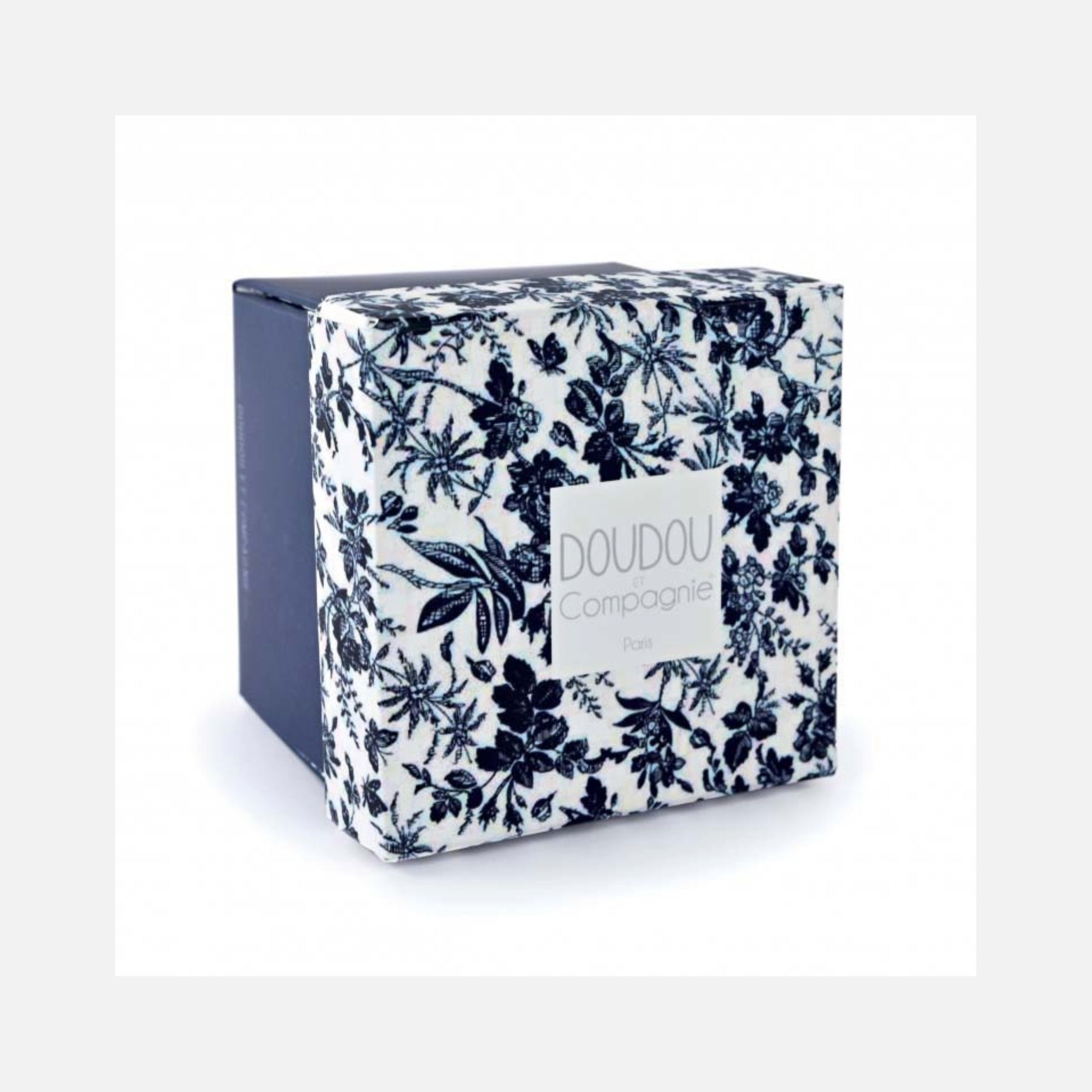 Doudou et Compagnie - Doudou Lapin Mouchoir - 12 cm - Bleu Marine - 0m+