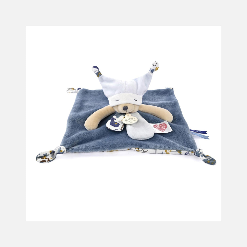 Doudou et Compagnie - Doudou Ours - 25 cm - Bleu - 0m+