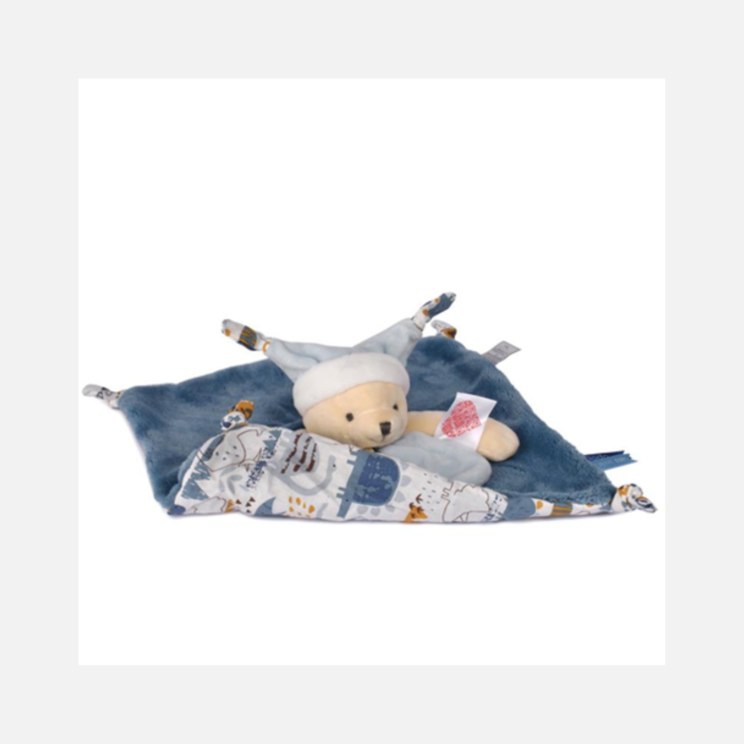 Doudou et Compagnie - Doudou Ours - 25 cm - Bleu - 0m+